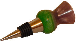 polyester resin thistle bottle stopper