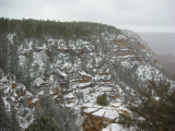 There was several inches of fresh snow at the top of Grandview Point